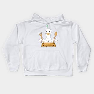 Doo Doo duck food lover Kids Hoodie